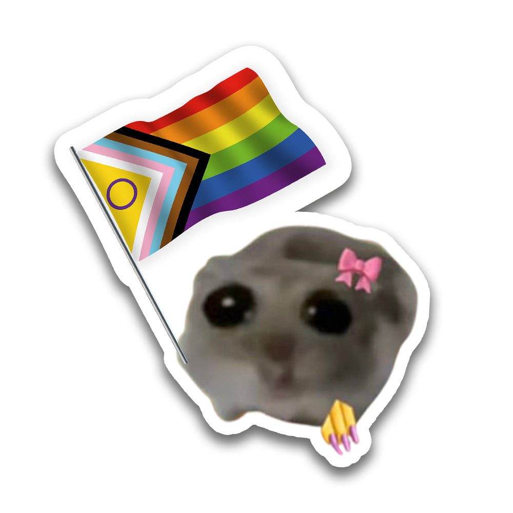 STICKER - Stolzhamster Flagge (10er Pack)